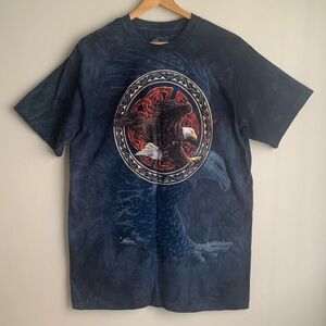 The Mountain Bald Eagle Celtic Knot Graphic T-Shirt Size M